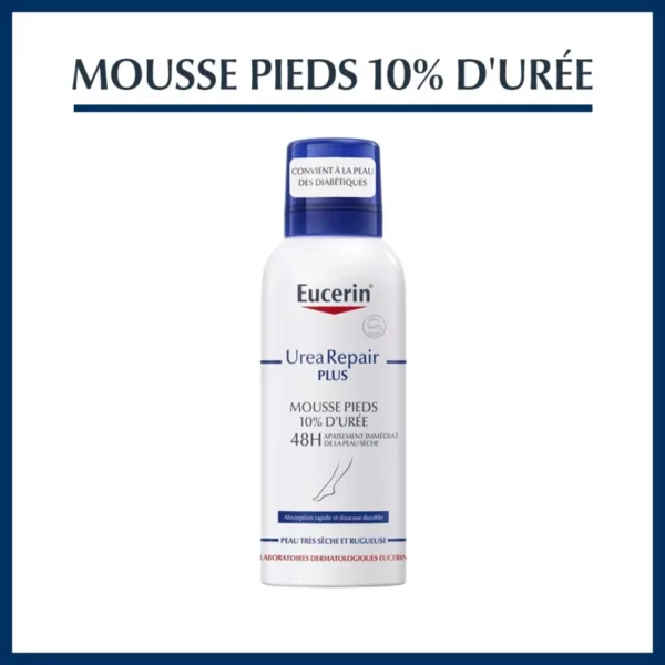 EUCERIN Urea Repair Plus Mousse Pieds 10% d'Urée 150ml