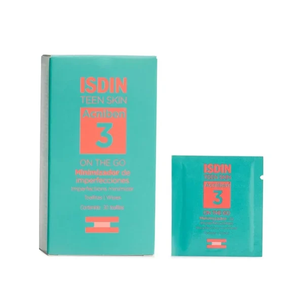 ISDIN Teen Skin Acniben 3 On The Go Minimiseur d’Imperfections 30 Unités