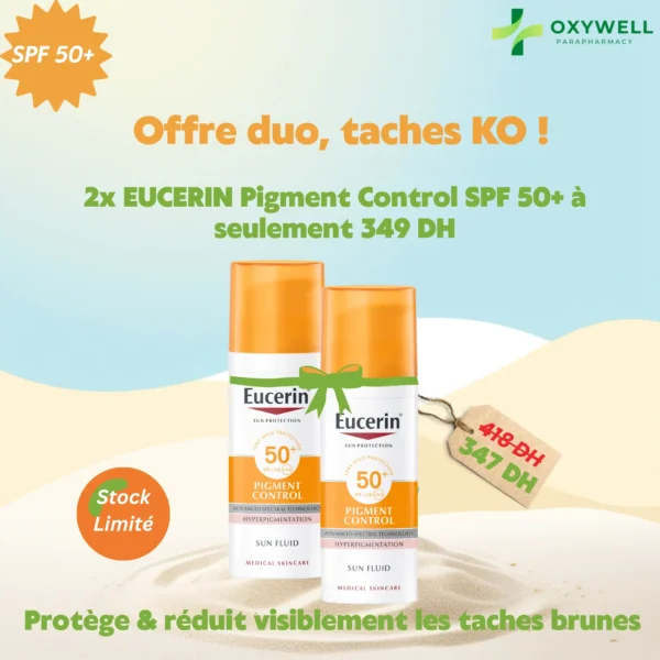 Offre Duo - 2x EUCERIN SUN PIGMENT CONTROL Fluid SPF 50+ 50ml