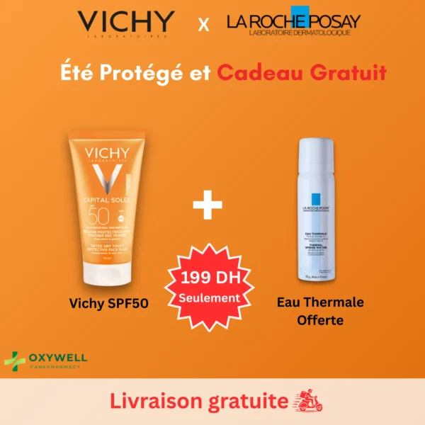 Vichy SPF50 pour une protection maximale + Eau Thermale La Roche-Posay en cadeau